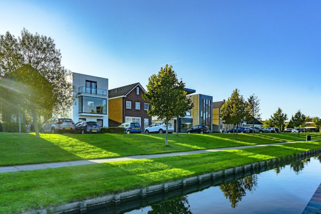 Wijk in Katwijk die gebruik maakt van warmtenet aangelegd door Firan.