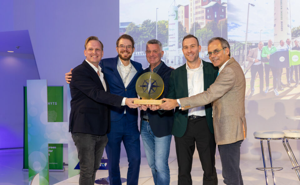 Uitreiking van de Koploper Award aan waterstofrpoject GROWH.