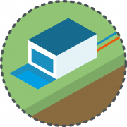 Icoontje met aquathermie erin.